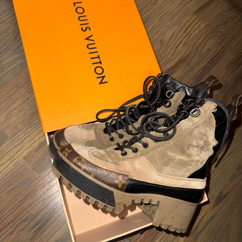 Louis Vuitton combat boots